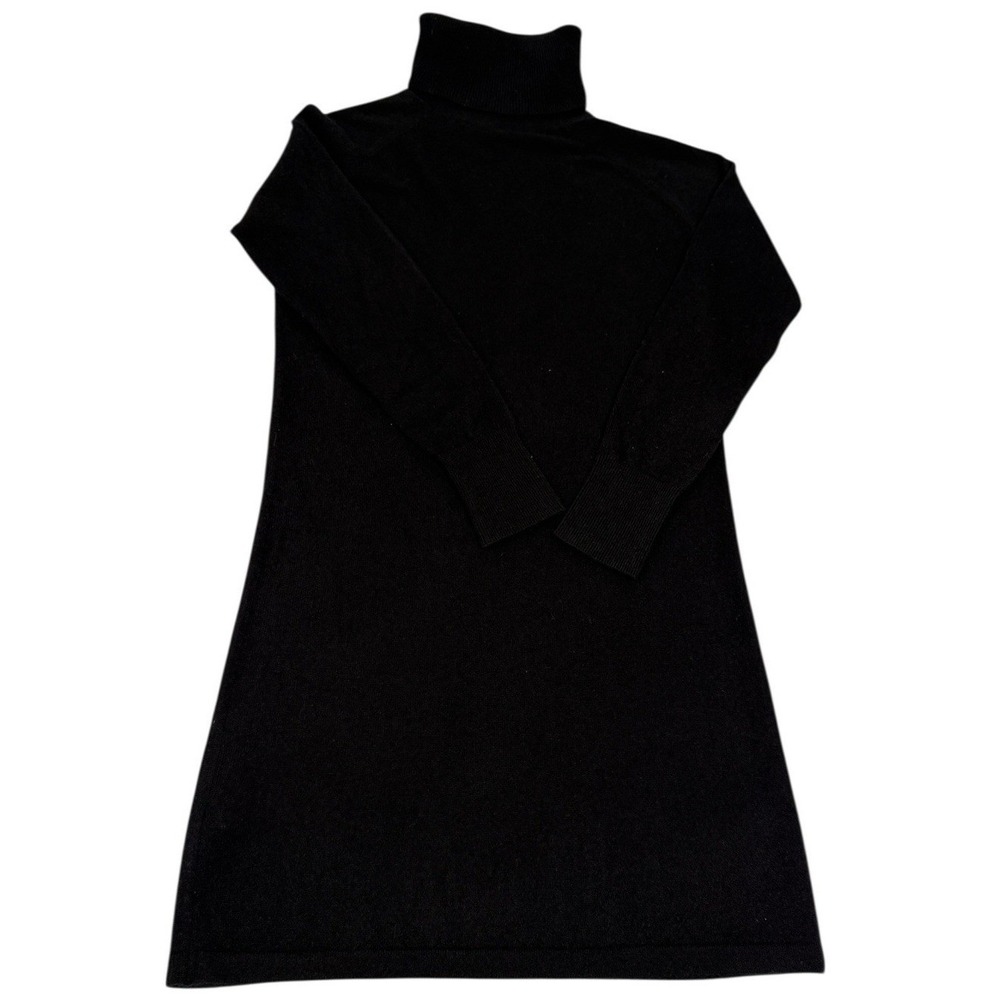 NWT Quince Mongolian Cashmere Turtleneck Sweater Dress‎ Black S - Picture 8 of 14